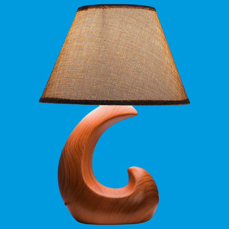 Лампа настольная E334S Wood E14 40Вт S=2м2 *1/8