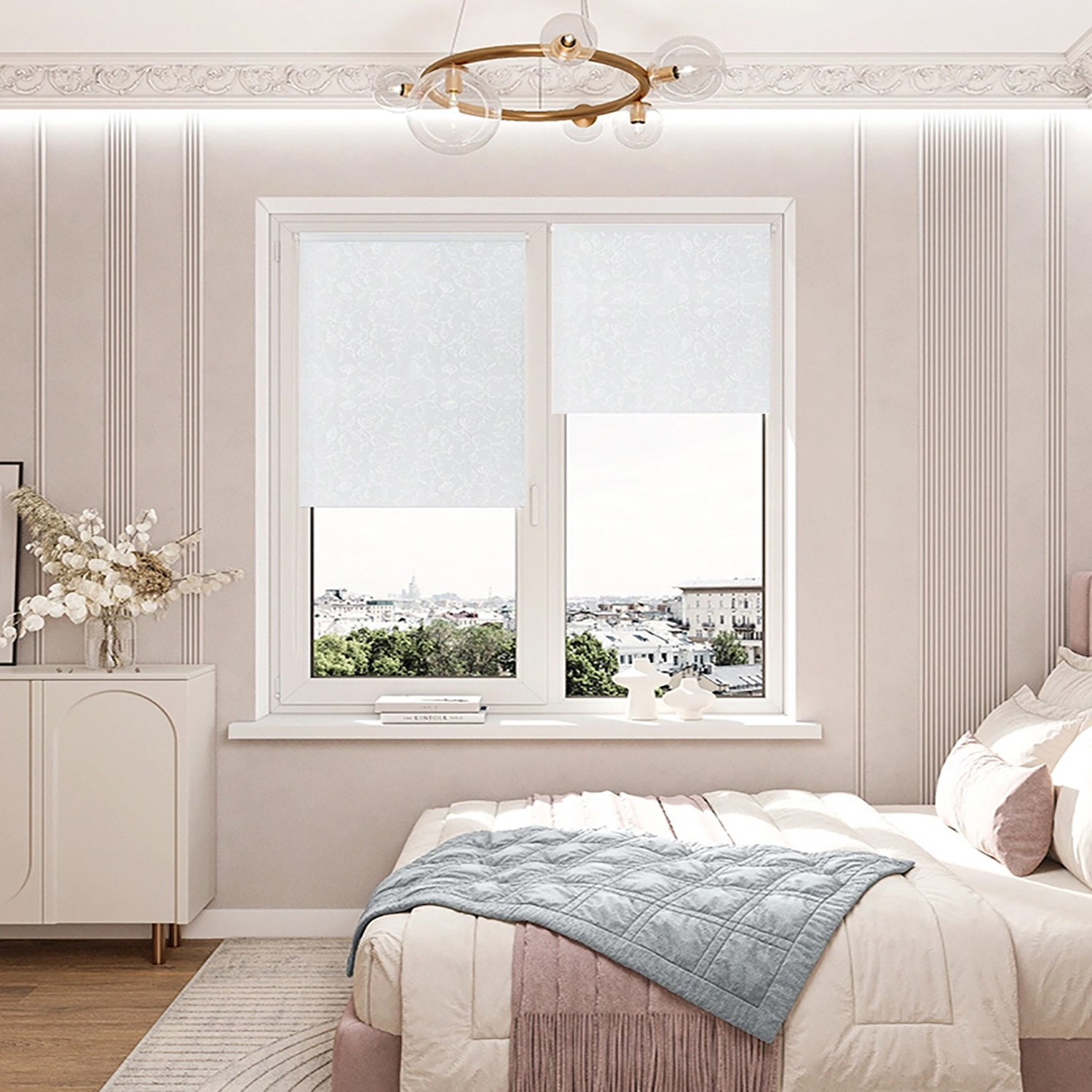 Штора рулонная Леона белый 42,5*175 Легранд *1/6