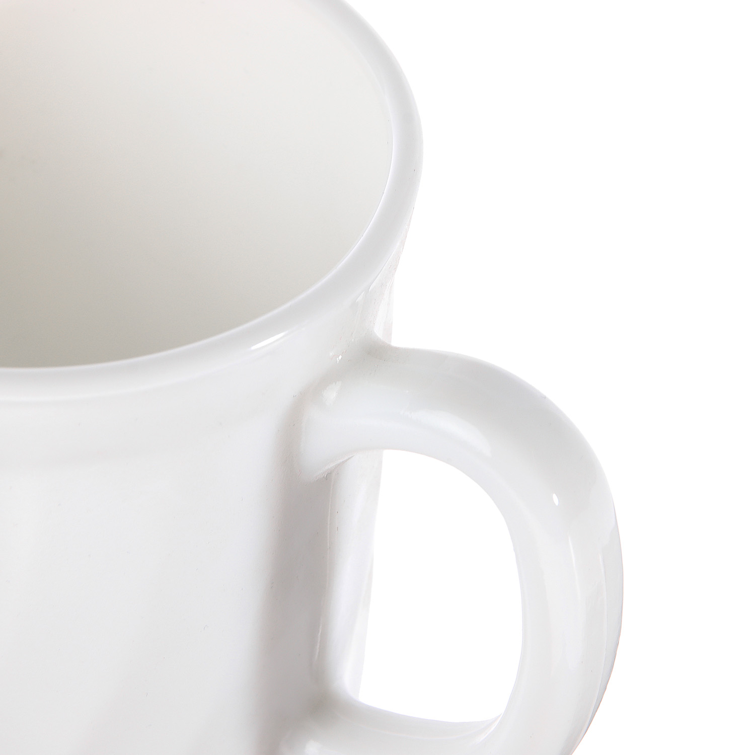 Кружка стекло 250мл Белая без рисунка XCB250 "DECO" *48