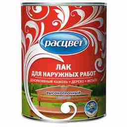 Лак алкидный для наружных работ 1,9 кг Расцвет *1/6/252