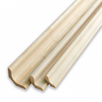 Уголок внутренний 2.1-2.2 м, 24 мм, сращенный, бессучковый