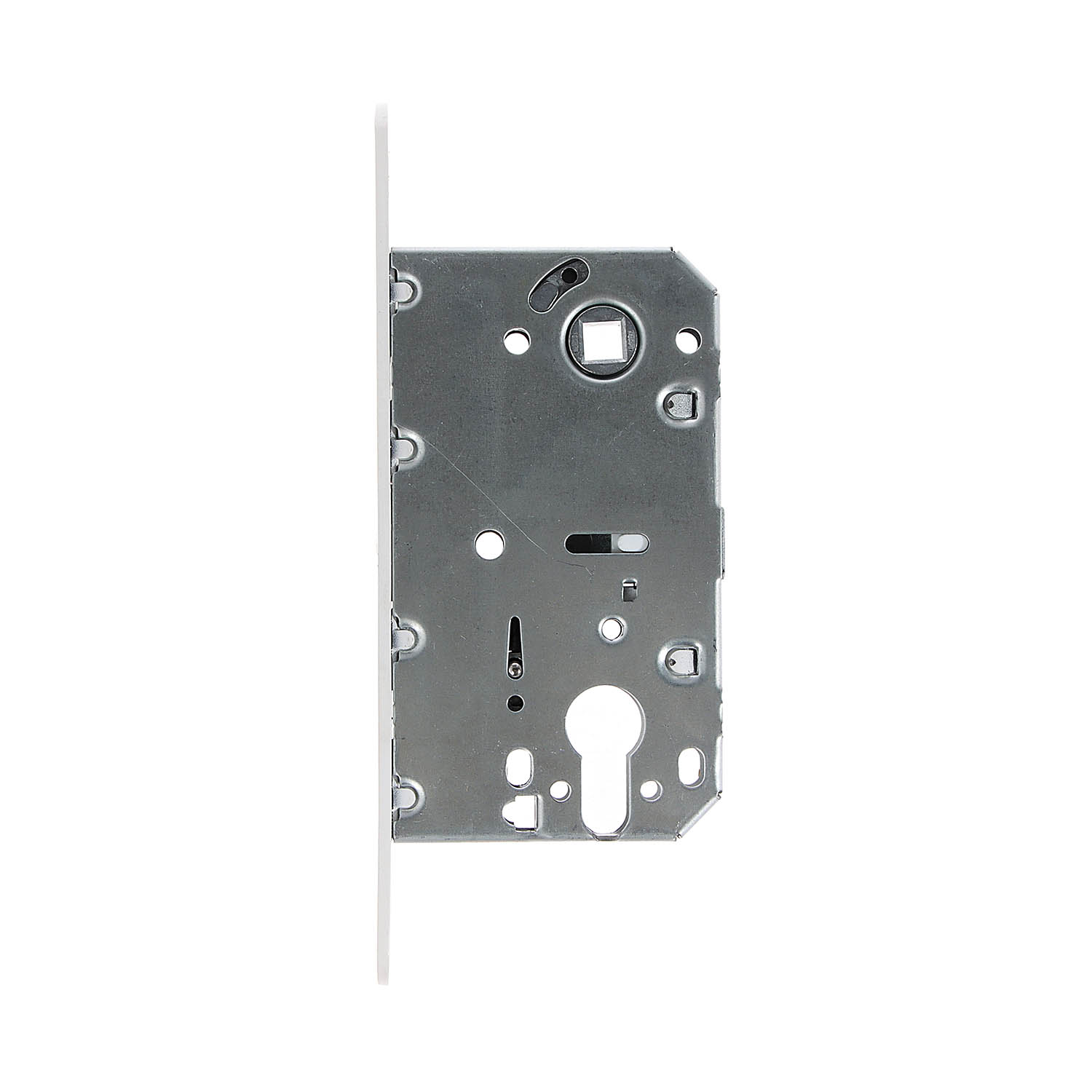 Защелка врезная п/ручку и цил.мех. БЕЛЫЙ матовый МАГНИТНАЯ 5300-MC-WМ Code Deco*1/40