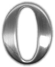 Номер квартирный  самоклеющ. хром  САЗАР СР №0 *10/100