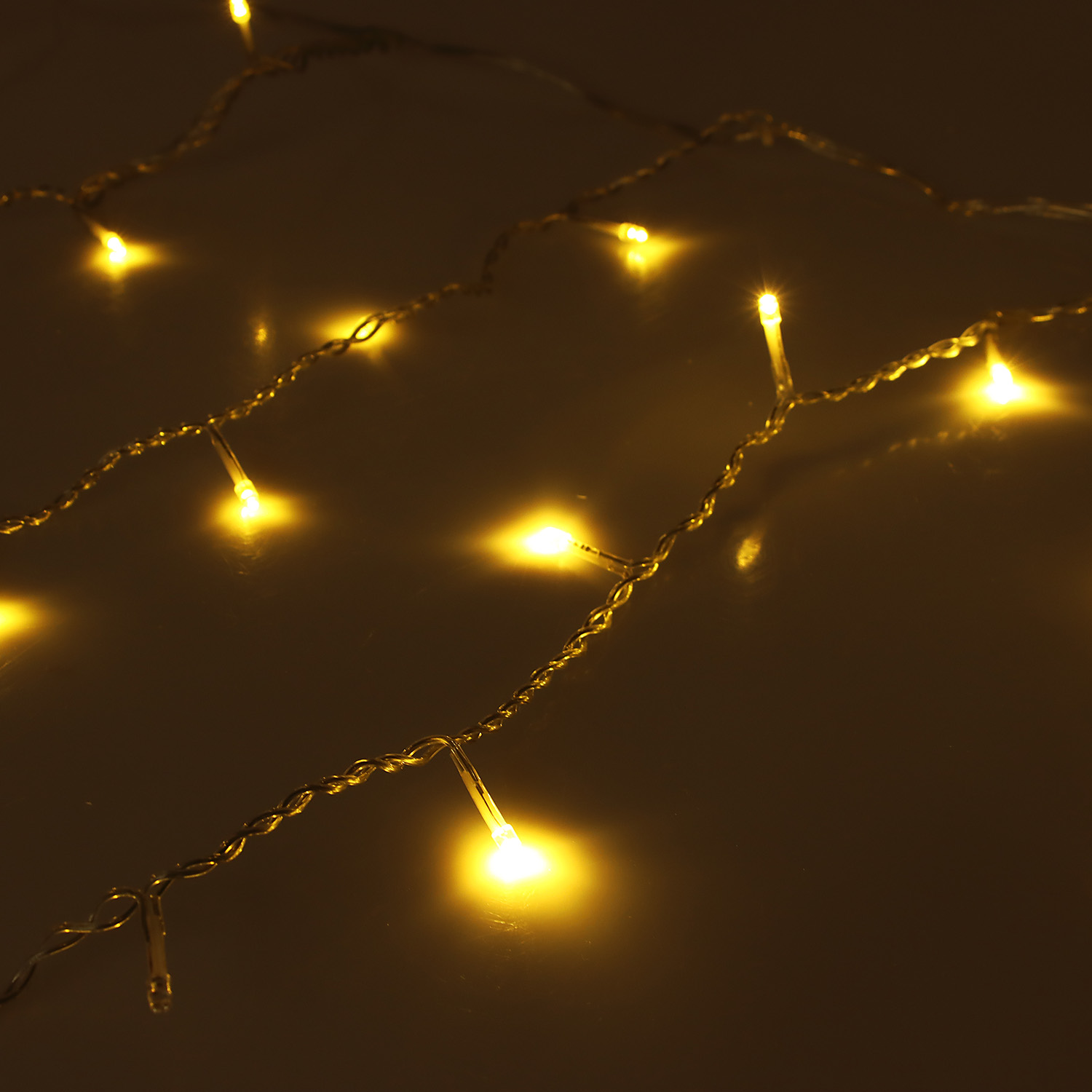 Гирлянда «Бахрома» Vegas, 3х0.6 м, фиксинг, теплый белый, 72 LED, IP44