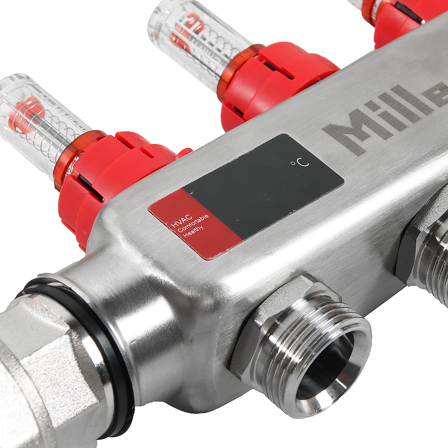 Коллекторная группа Millennium с расходомером, 3 выхода, с кранами