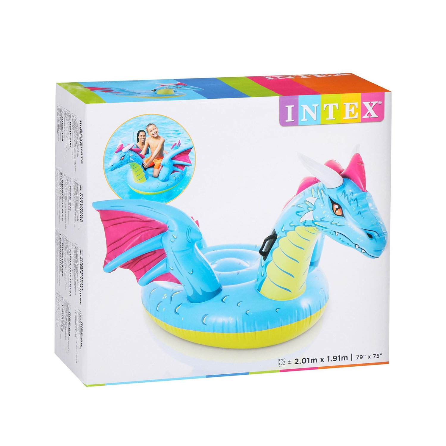 Плот для плавания «Дракон», 201 х 191 см, от 3 лет, до 40 кг, 57563NP