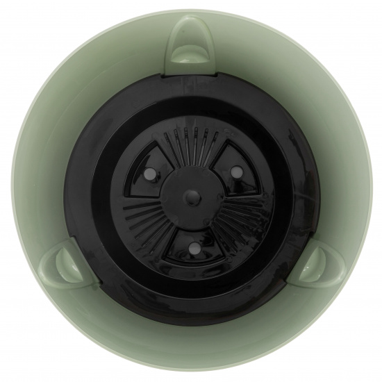 Кашпо пластм. "Жардин" 9л d верха 260мм h255мм с съем дрен.решеткой Оливковый М9143 *1/4