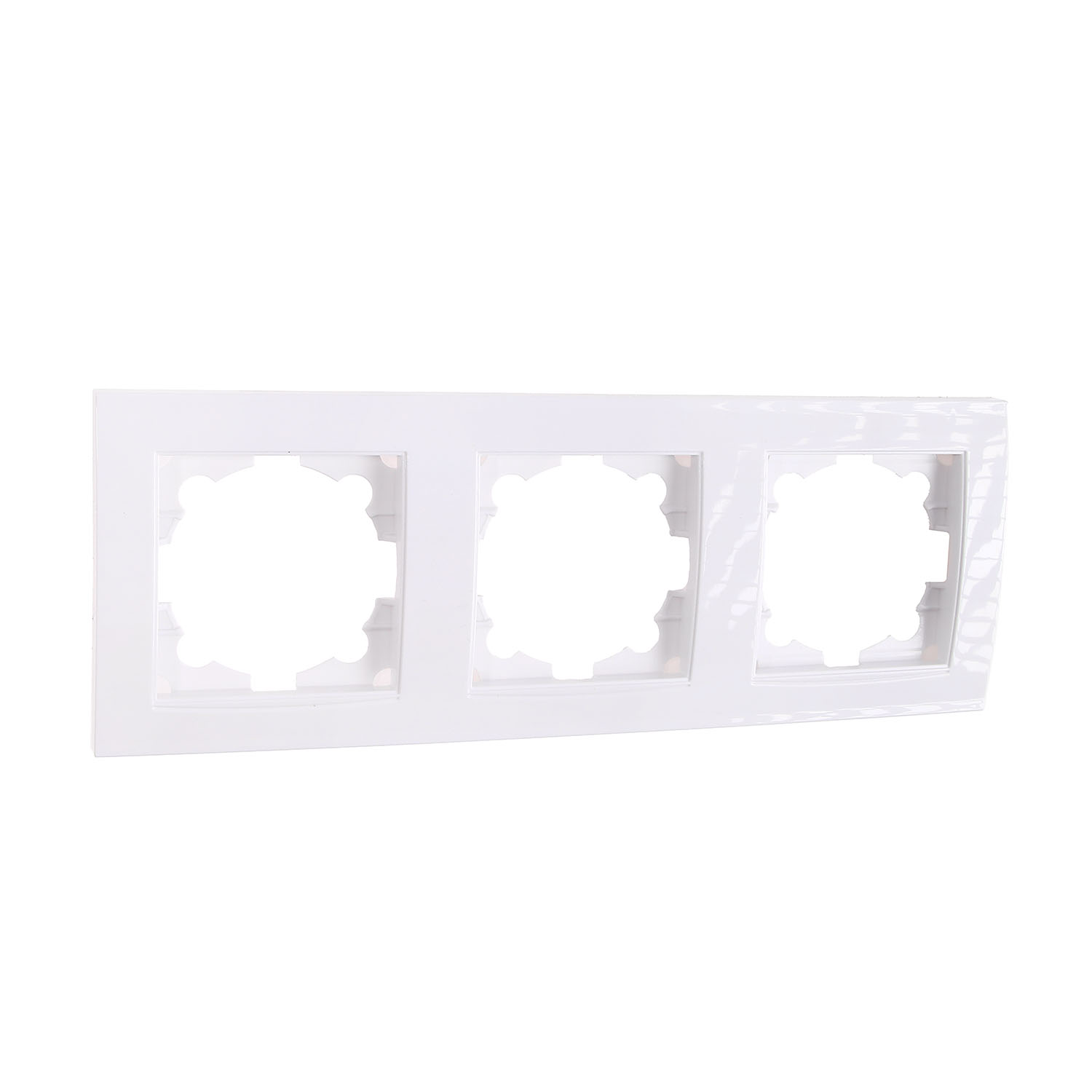 Рамка Бриллиант 3-м горизонт. белая UNIVersal 7947489