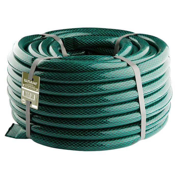 Шланг поливочный 25 м Авангард "Военный", ПВХ, 3/4", армированный, зеленый