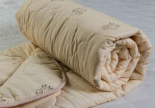 Одеяло Овечья шерсть 172*205см зимнее, чехол п/э, сумка, Сонечка Адамас *1/10