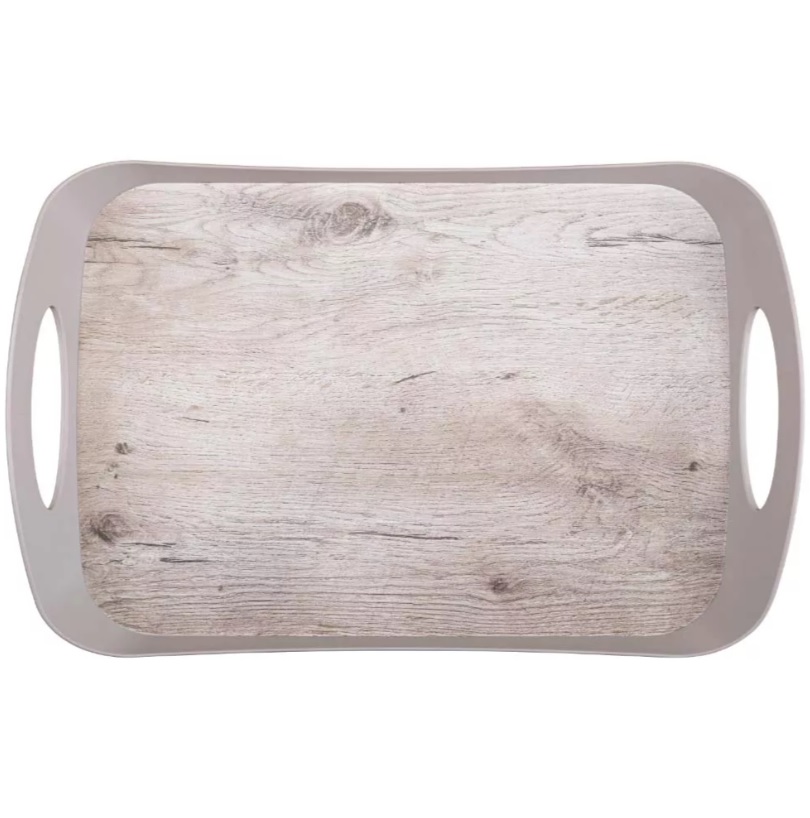 Поднос пластм. 412х270х50мм с Декором арт.431282814(431282834/431282816) ("Бытпласт") *1/14