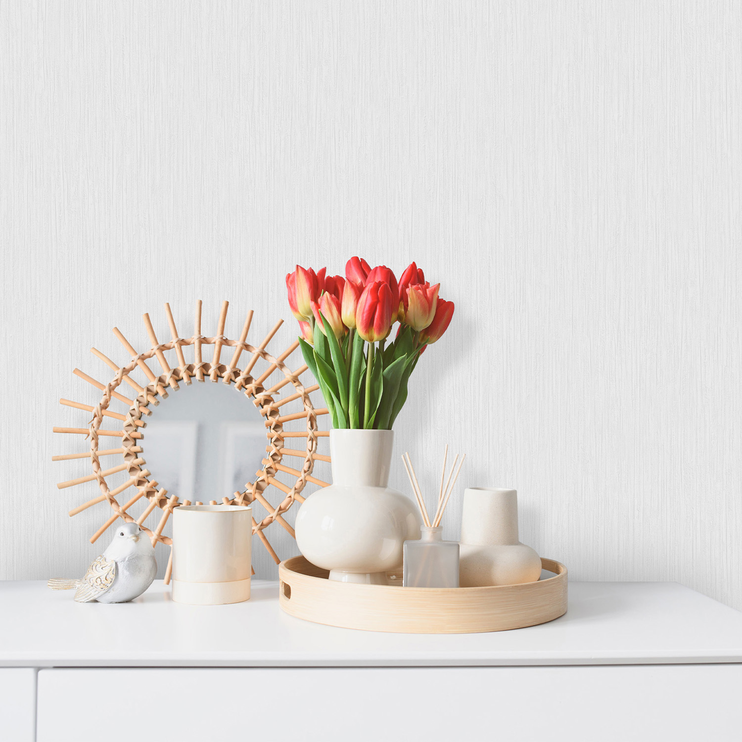 Обои  флиз OSTIMA Verta/Верта (бел.) 585901 1.06*10м *6