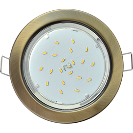 Светильник встраиваемый GX53 H4 Ecola без рефлектора Черненая бронза FN53H4ECB *10/50