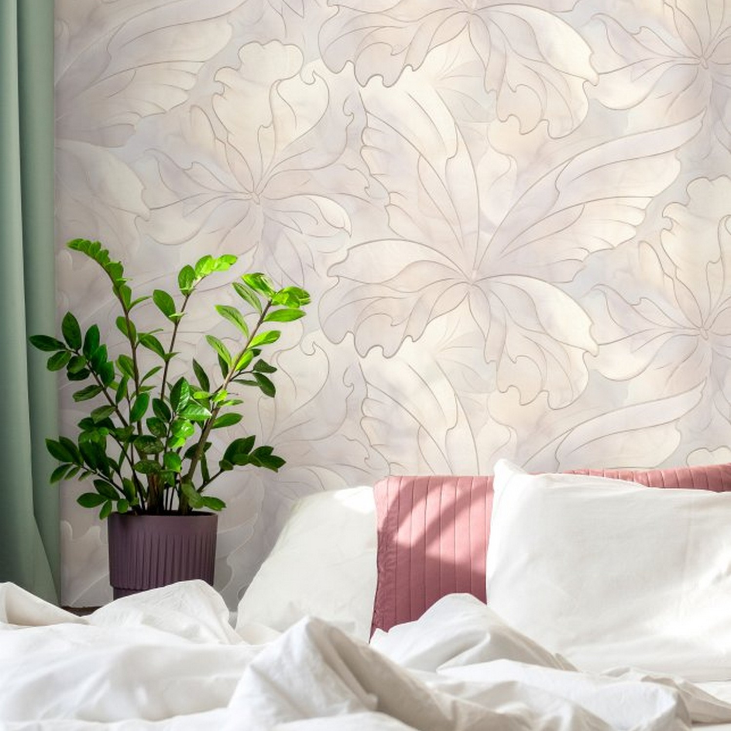 яяяОбои флиз "Палитра" Babochki фон (беж.) PL72416-22  1,06*10м *1/8