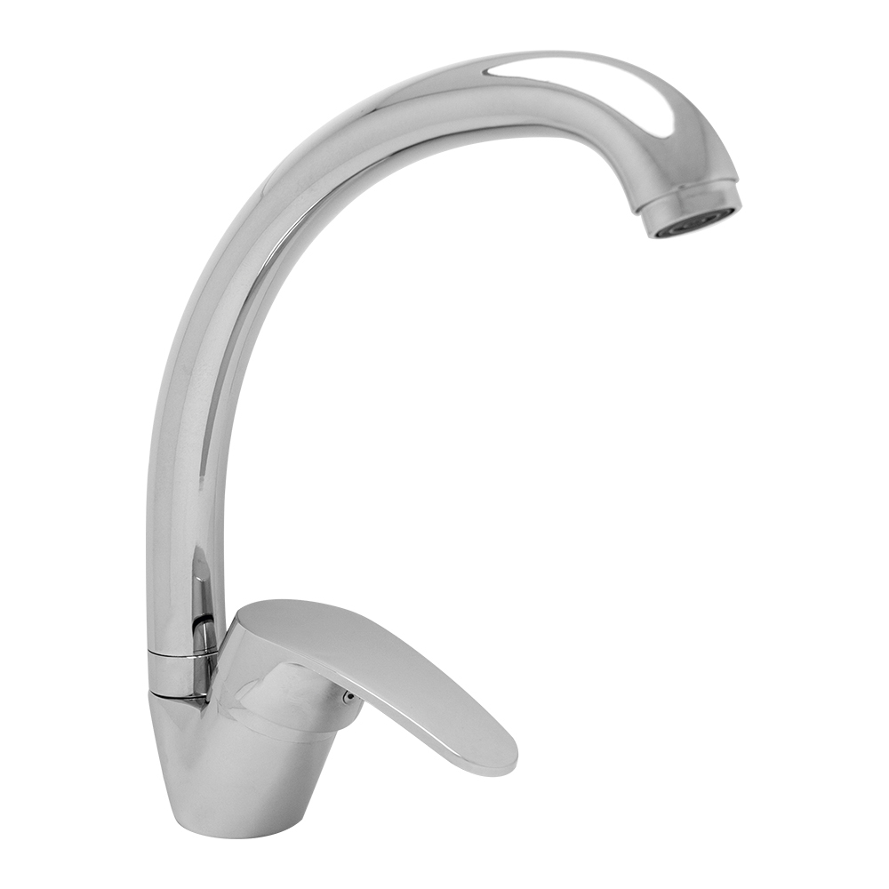 Смеситель для кухни Roegen RC002C, высокий излив, рычажный