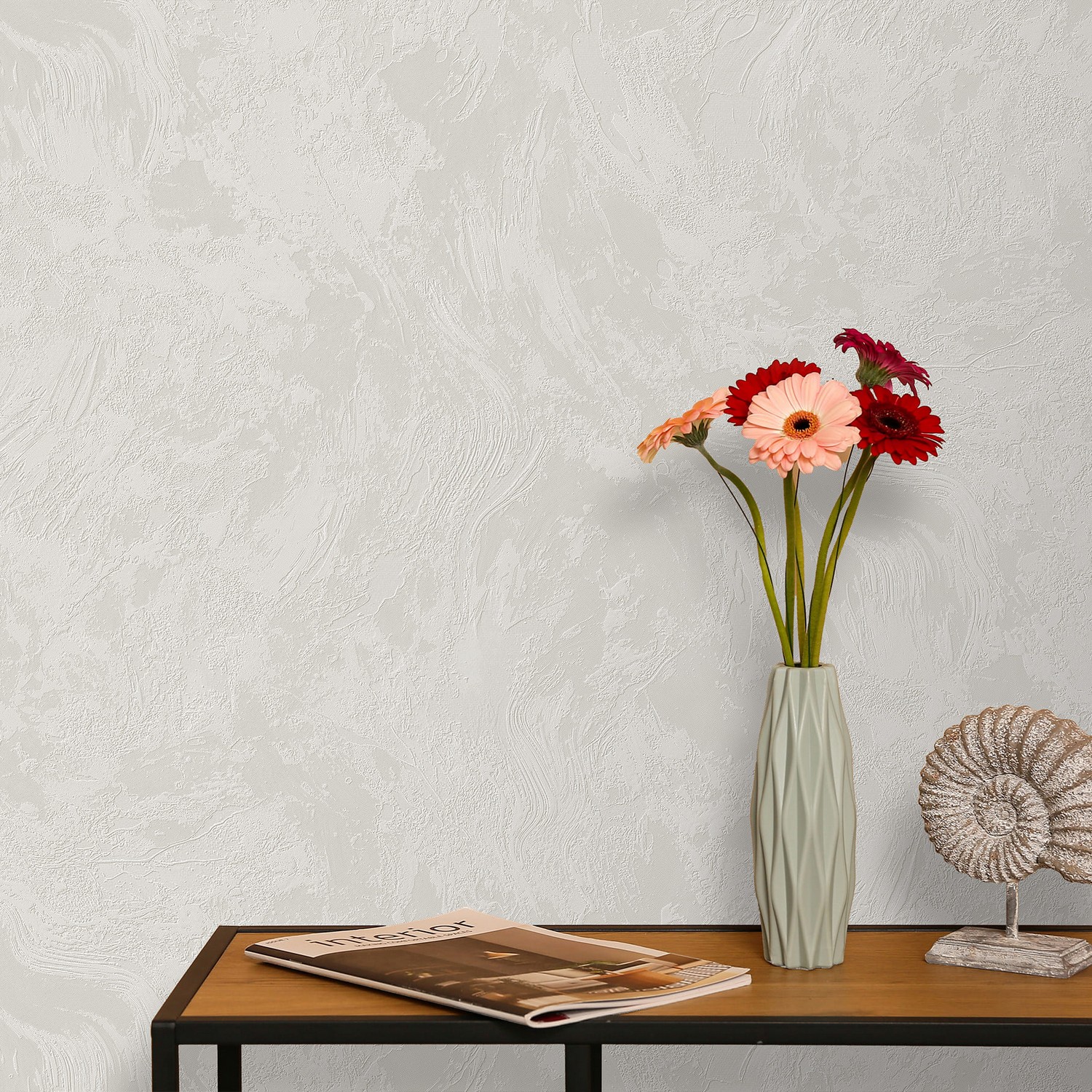 Обои  флиз VS Victoria Stenova Afelia фон (св.-сер.)588892 1.06*10м *6