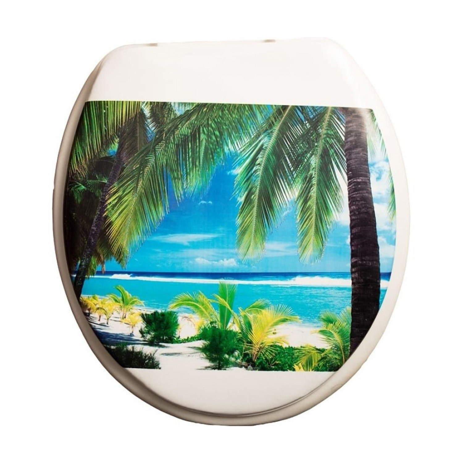 Сиденье для унитаза Delphinium Лагуна, 41х36х4 см, мульти Сиденье для унитаза Delphinium Лагуна, 41х36х4 см, мульти