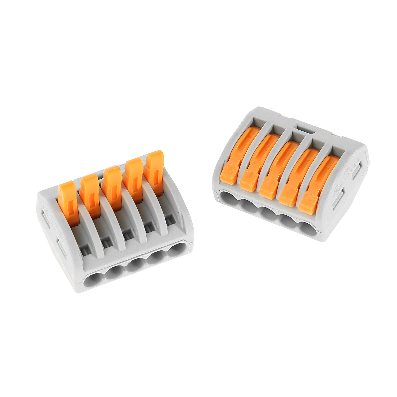 Клемма соединительная 5 конт. с рычажками 0,08-2,5мм2 (в уп2шт) Б0033398 * 1/24