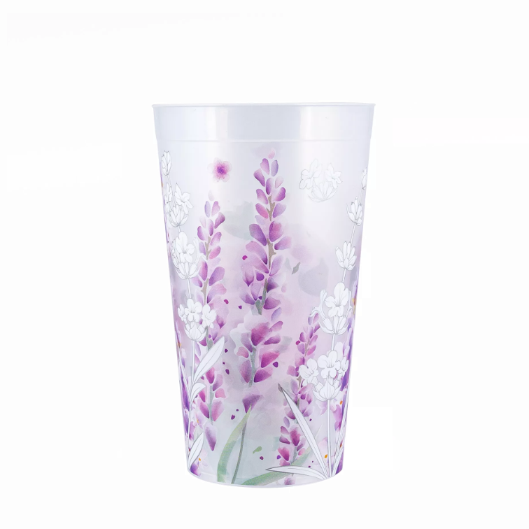 Стакан пластм. 400мл "Lavender" арт.15041 ("Полимербыт") *1/45 Стакан пластм. 400мл "Lavender" арт.15041 ("Полимербыт") *1/45