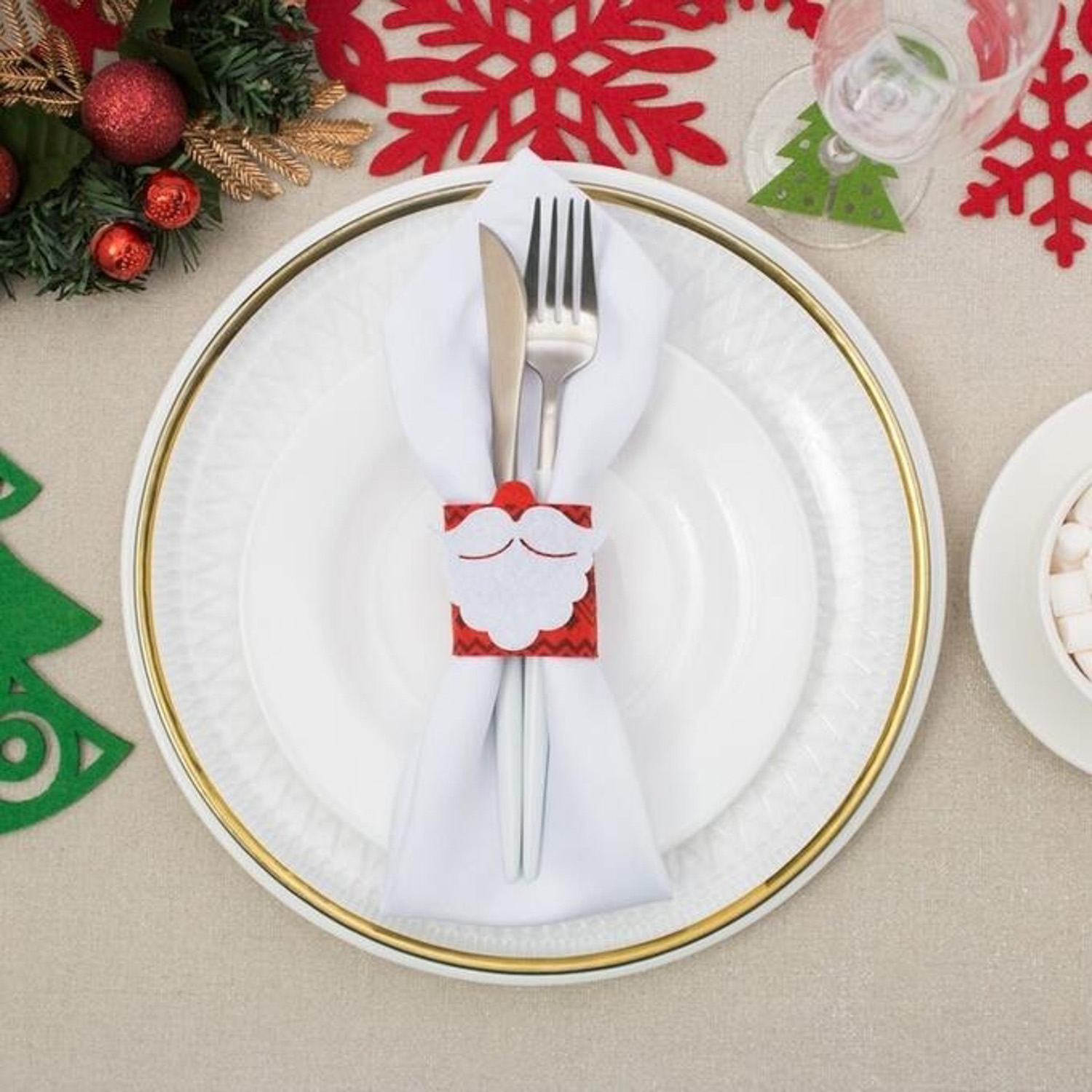 Кольцо для салфетки "Гномик" 13х5,4 см, 100%п/э, фетр 4348581