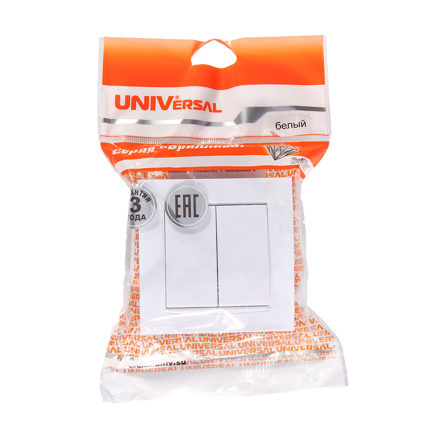 Розетка Бриллиант СП 1-мест. белая сз с крышкой 16А IP20 UNIVersal 7947649 *10100 Розетка Бриллиант СП 1-мест. белая сз с крышкой 16А IP20 UNIVersal 7947649 *10100