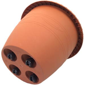 Кашпо пластм. "Lе Jardin"13л d верха 350мм h290мм дрен.реш.,п/корн.вент.,Кол. Террак.105-4К*1/10