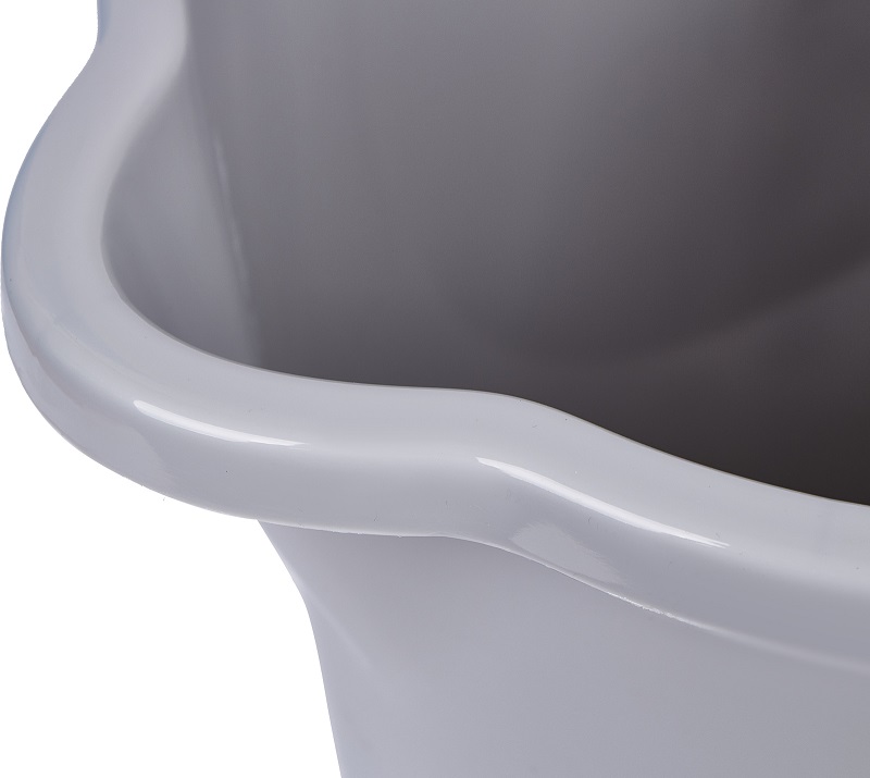 яяяВедро д/мытья пола пластм. со вставкой для Отжима 12л овальн.,Мет.р."Vogue" Серебр.SV3827СБ*1/12