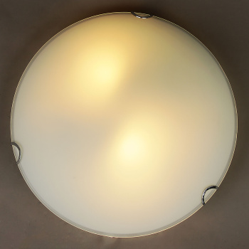 Светильник настенно-потолочный стекло FX4041/12''  Е27 60Вт  (h=90, диам 300 ) 8кв.м.  *1