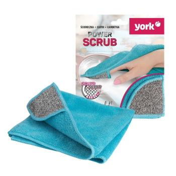 Салфетка для уборки универсальная микрофибра с аброз.углом "Power scrub" 35х35см 026270 "York" *1/40 Салфетка для уборки универсальная микрофибра с аброз.углом "Power scrub" 35х35см 026270 "York" *1/40