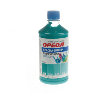 Колер краска бирюза 0,725 кг Ореол *1/10