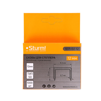 Скоба д/степлера STURM (арт.1071-02-12) тип 53 * 1/20/200