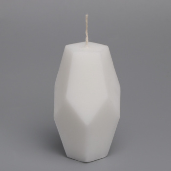 Свеча фигурная "Многогранник", 5х9 см, белый, 5 ч 9518175