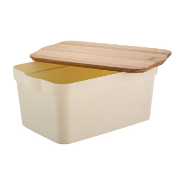 Хлебница пластм. 395x250x177мм с дерев. Крышкой-Доской "Rosemary" SE106412996 ("Sugar&Spice") *1/4