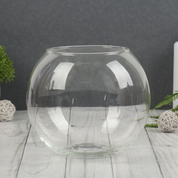 Ваза "Шаровая" d-10см 13х15 см, 2л 758518