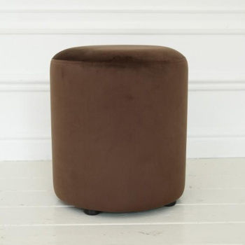 Пуф FORPOST, 40х45х40 см, бочка, микровелюр конфетти корица, коричневый