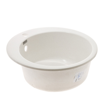 Мойка из искусственного камня круглая хлопок глянцевая Виктори Z30Q7 (475х475х180) *1 Мойка из искусственного камня круглая хлопок глянцевая Виктори Z30Q7 (475х475х180) *1