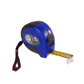 Рулетка 7,5м х25мм резино-пластик. корпус стальная лента фиксатор арт.2501208 T4Р *1/6/60