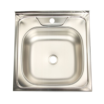 Мойка нерж.накладн.500х500х150мм 0,5 мм без сифона, выпуск 1 1/2" *1/18 Мойка нерж.накладн.500х500х150мм 0,5 мм без сифона, выпуск 1 1/2" *1/18