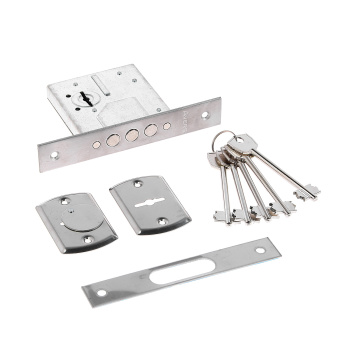 Замок врезной КОРПУС R12/S6-CR хром, сув.механизм,хром,3 ригеля Avers *1/40