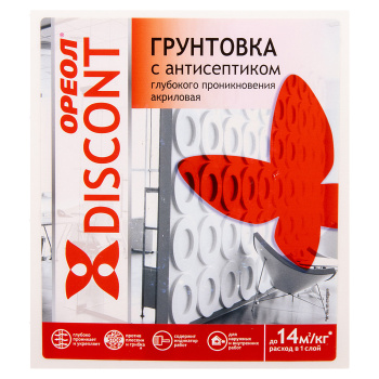 Грунтовка антисептическая глубокого проникновения Ореол Дисконт, 5 кг