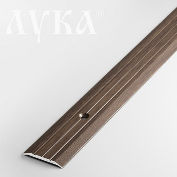 Порог-стык одноуровневый 25х1350 мм Лука ПС 01, дуб мокко