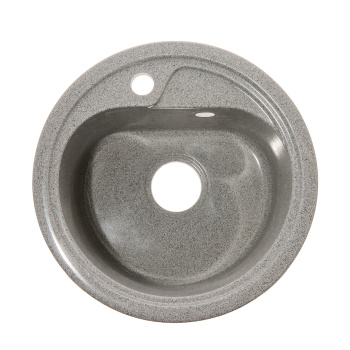 Мойка из искусственного камня AGATA AG1C3, 450х190 мм, круглая, серый, глянцевая Мойка из искусственного камня AGATA AG1C3, 450х190 мм, круглая, серый, глянцевая