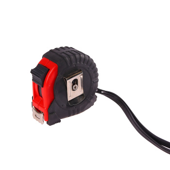 Рулетка 3м х18мм резино-пластик. корпус стальная лента фиксатор Домострой *12/120 Рулетка 3м х18мм резино-пластик. корпус стальная лента фиксатор Домострой *12/120