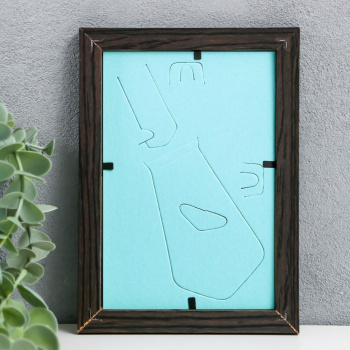 Фоторамка 10х15 см МДФ, №6 Венге   (пластиковый экран) 4438445