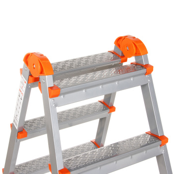 Стремянка стальная  2-х сторонняя 5 ступеней, выс.верхн. площ.1,03м 122405 "Ярус" "Perilla" *1