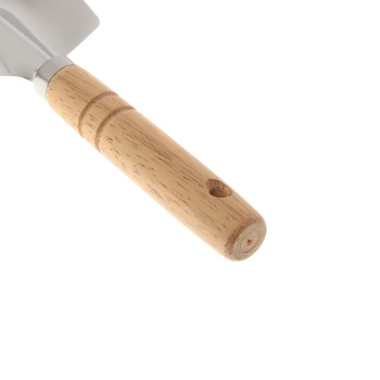 Совок посадочный L-275, широкий, нерж покр, дерев ручка (0532-1) ЦИ  *124144