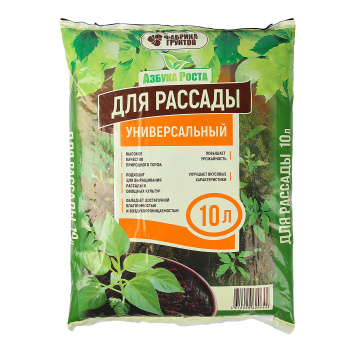 Почвогрунт 10 л универсальный «Азбука роста» Фабрика грунтов Почвогрунт 10 л универсальный «Азбука роста» Фабрика грунтов