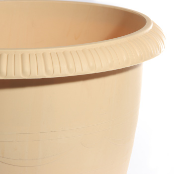 Кашпо пластм. "Lе Jardin" 9.5л, d верха 300мм h240мм с поддоном Зол.Мрамор104-3 (Tek.A.Tek)*1/12