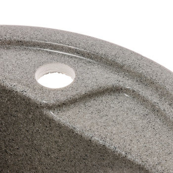 Мойка из искусственного камня AGATA AG1C3, 450х190 мм, круглая, серый, глянцевая Мойка из искусственного камня AGATA AG1C3, 450х190 мм, круглая, серый, глянцевая