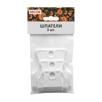 Шпатель для затирки швов  40/60/80мм резиновый (набор 3шт)  (арт.308-0009) Декор  *1/70
